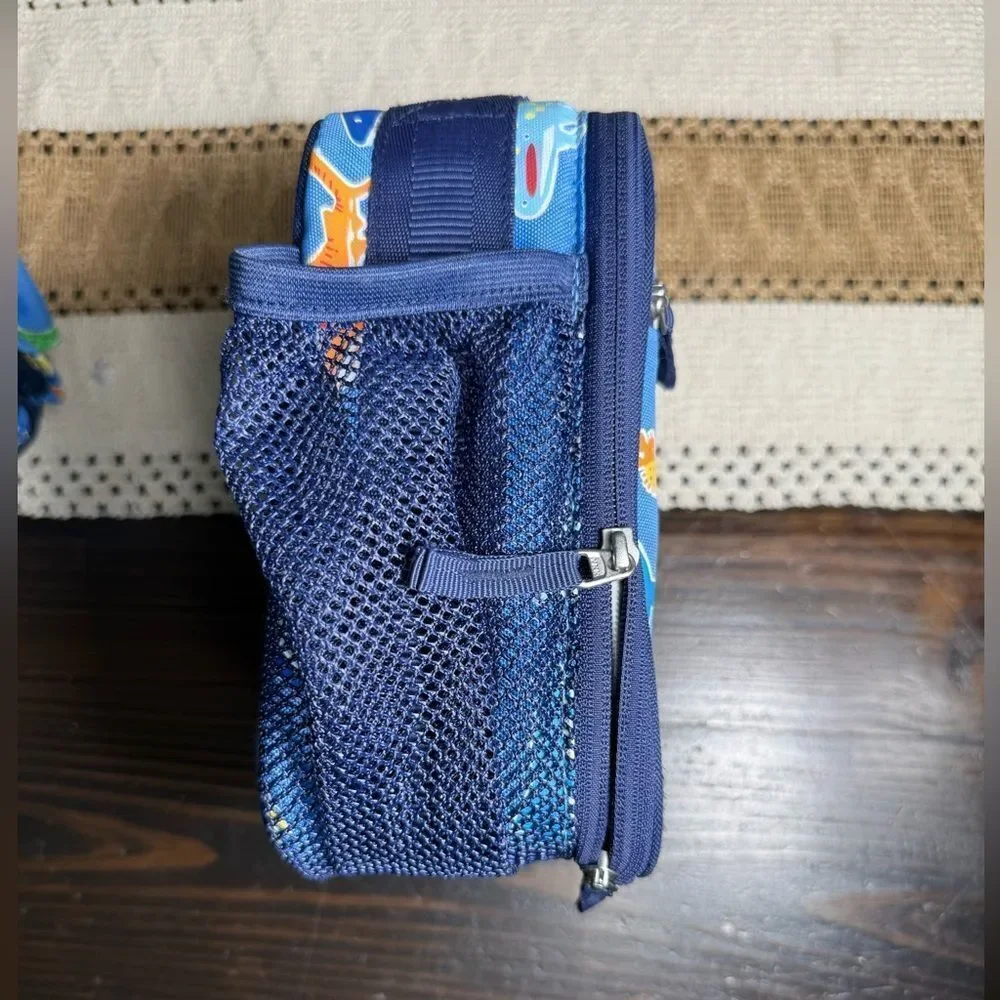 Pottery Barn Kids Sebastian Blue Shark Back Pack Lunch Box Set